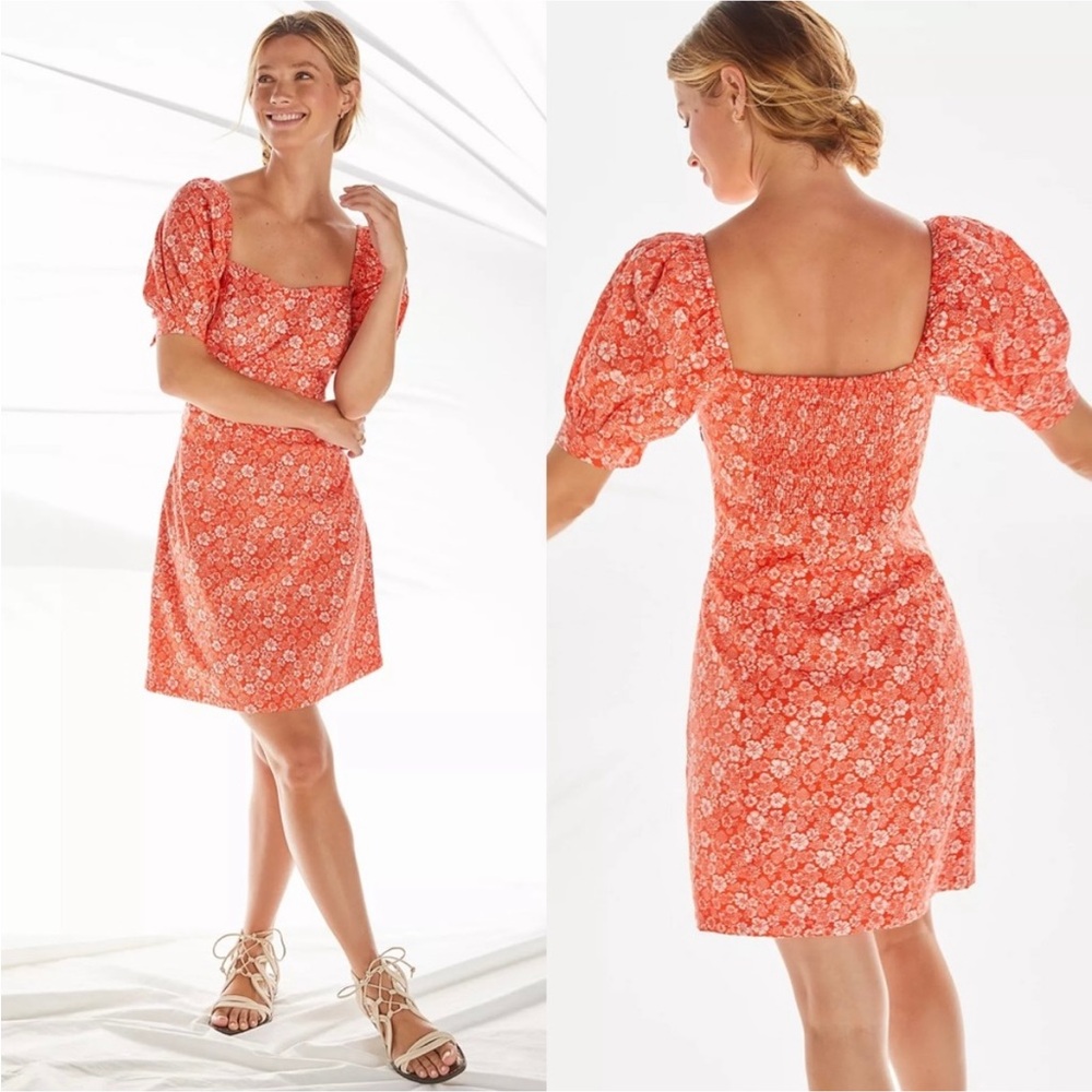 NWT Anthropologie Forever That Girl Floral Puffed Sleeve Dress